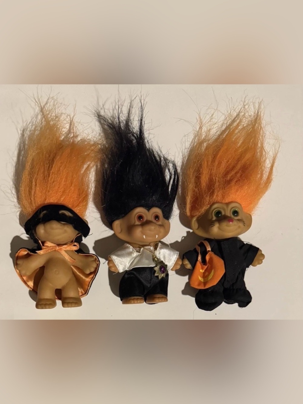 Russ Halloween Troll Dolls Lot of 3